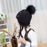Fur Ball Beanie Hat