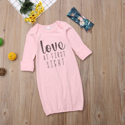 Cute Baby Cotton Gown
